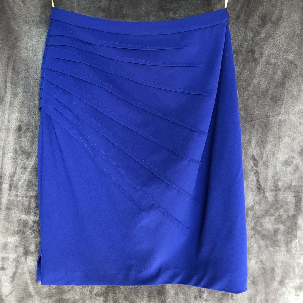 Catherine malandrino royal blue pencil skirt